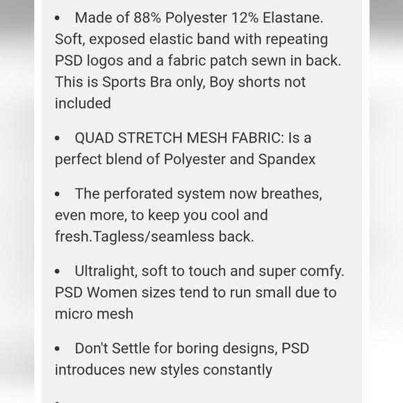 PSD Neon Bill Sports Bra - Picture 4 of 7